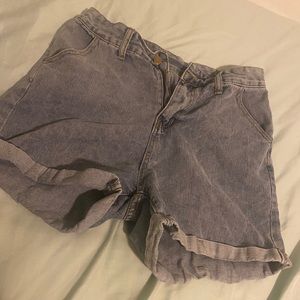 SHEIN denim high waisted shorts